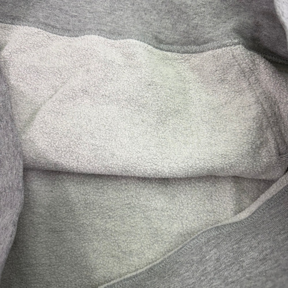 American Giant Hoodie Mens Large Grey Classic‎ Pullover Smiley Face Patch USA - Picture 11 of 14